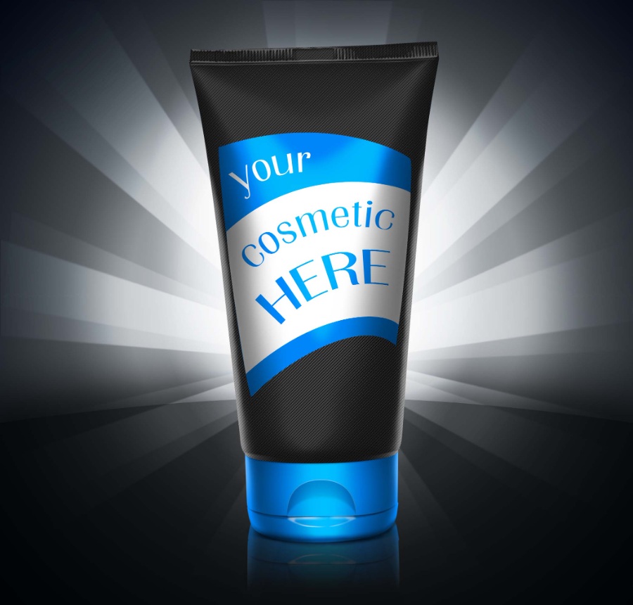 美白霜包装设计样机