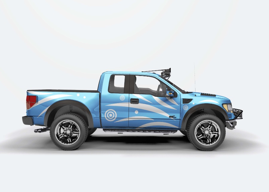 皮卡车智能样机模版