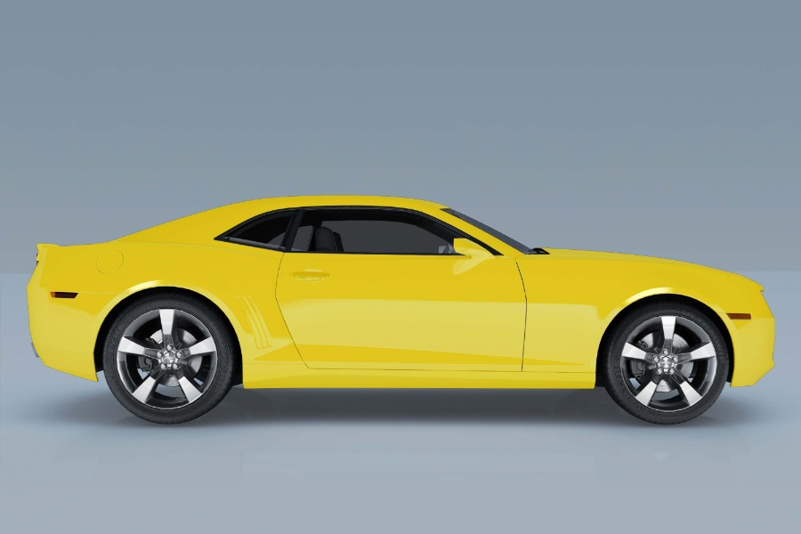 黃色汽車ps樣機(jī)