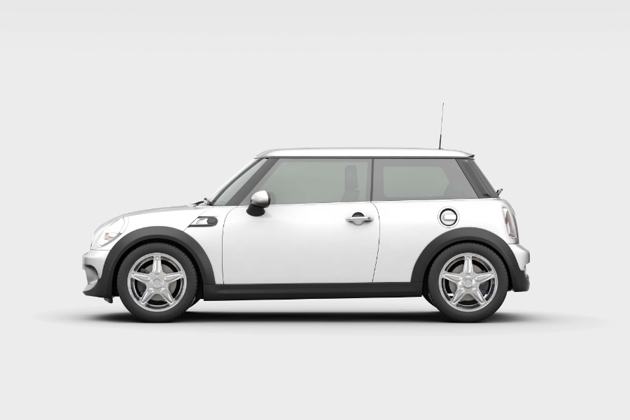 小型轎車樣機素材