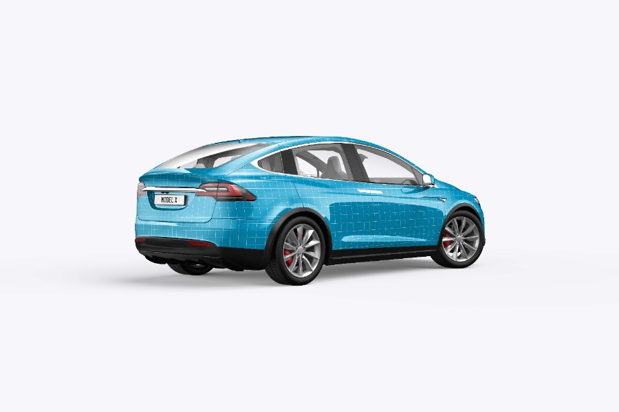 车尾号牌ps样机