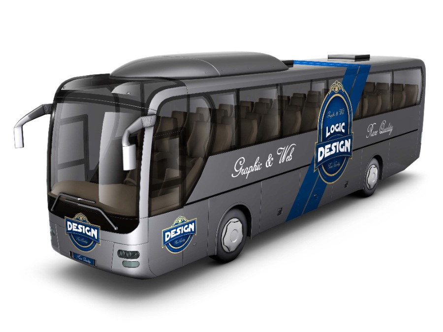 大巴车logo贴图素材