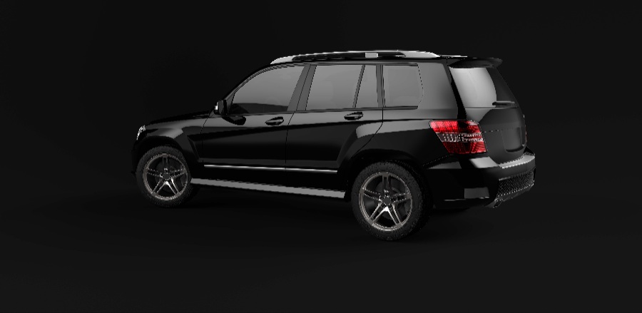 黑色suv车体样机