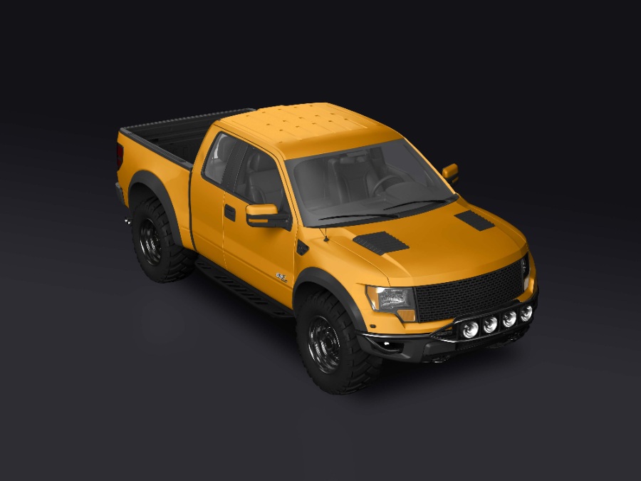 皮卡汽车ps样机