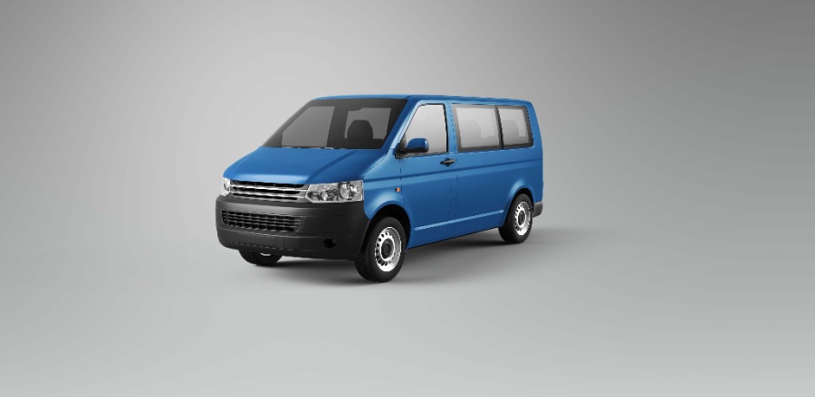 面包车车身广告样机