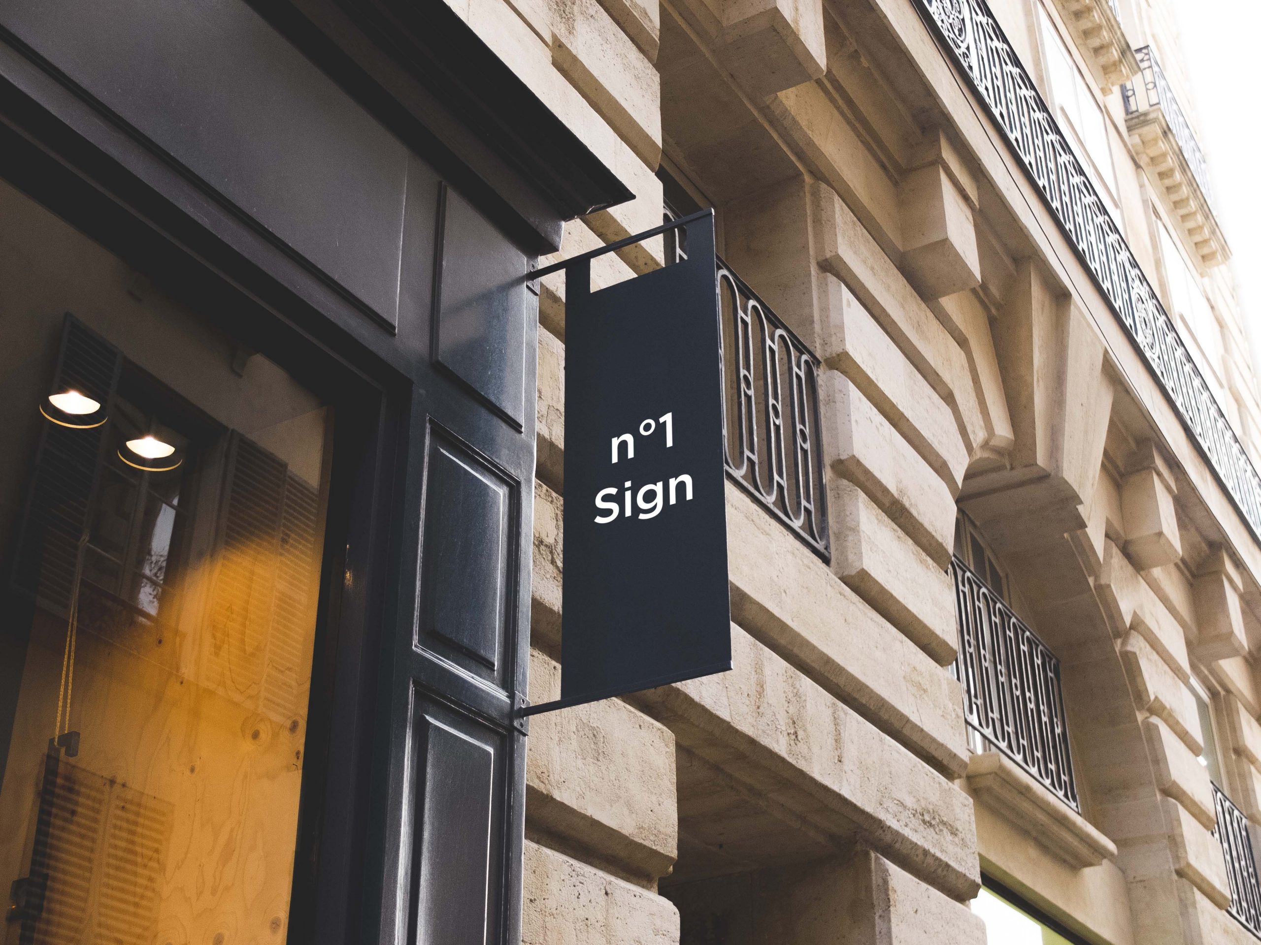 商店招牌设计图样机