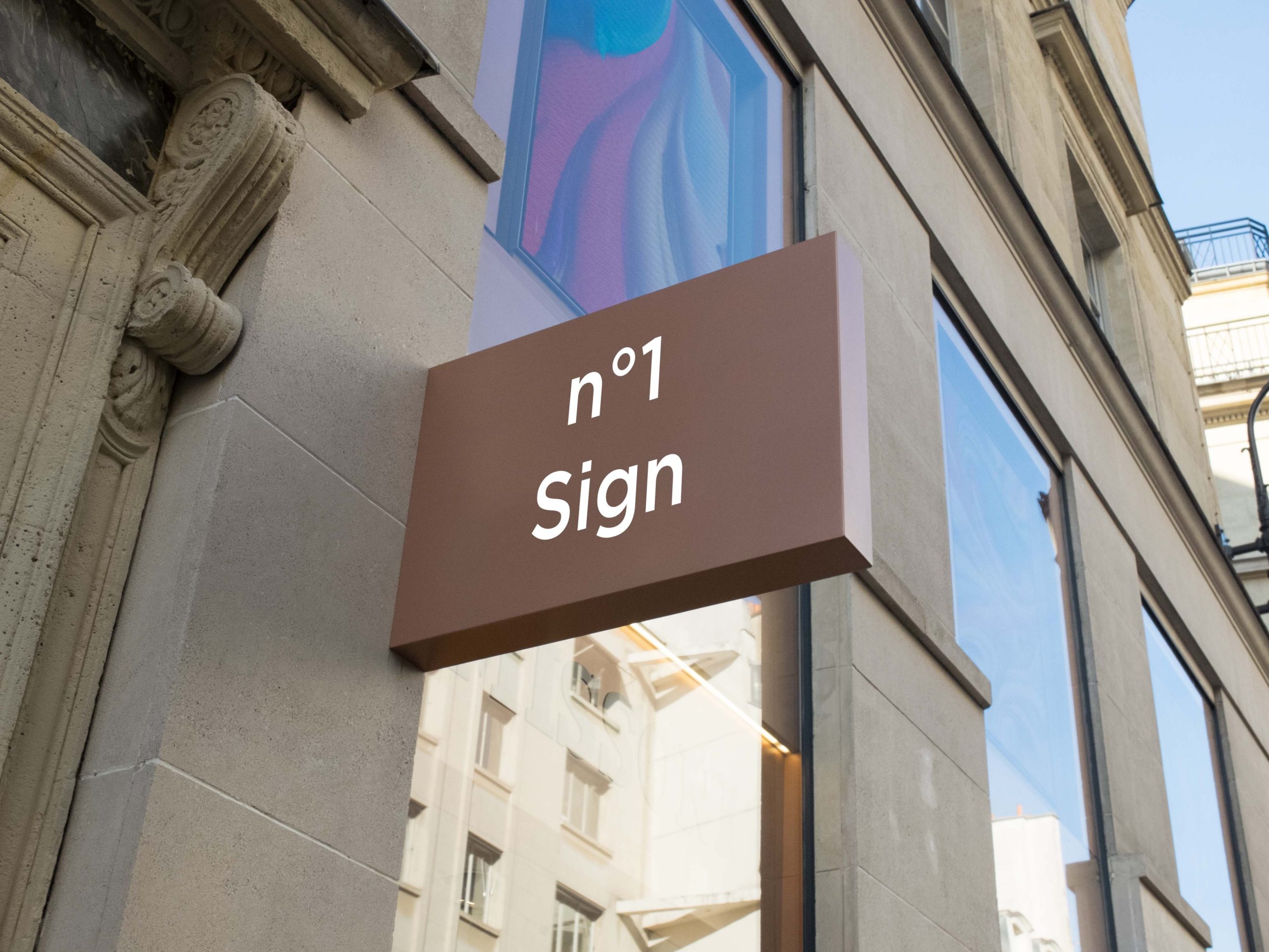 店铺招牌设计样机素材