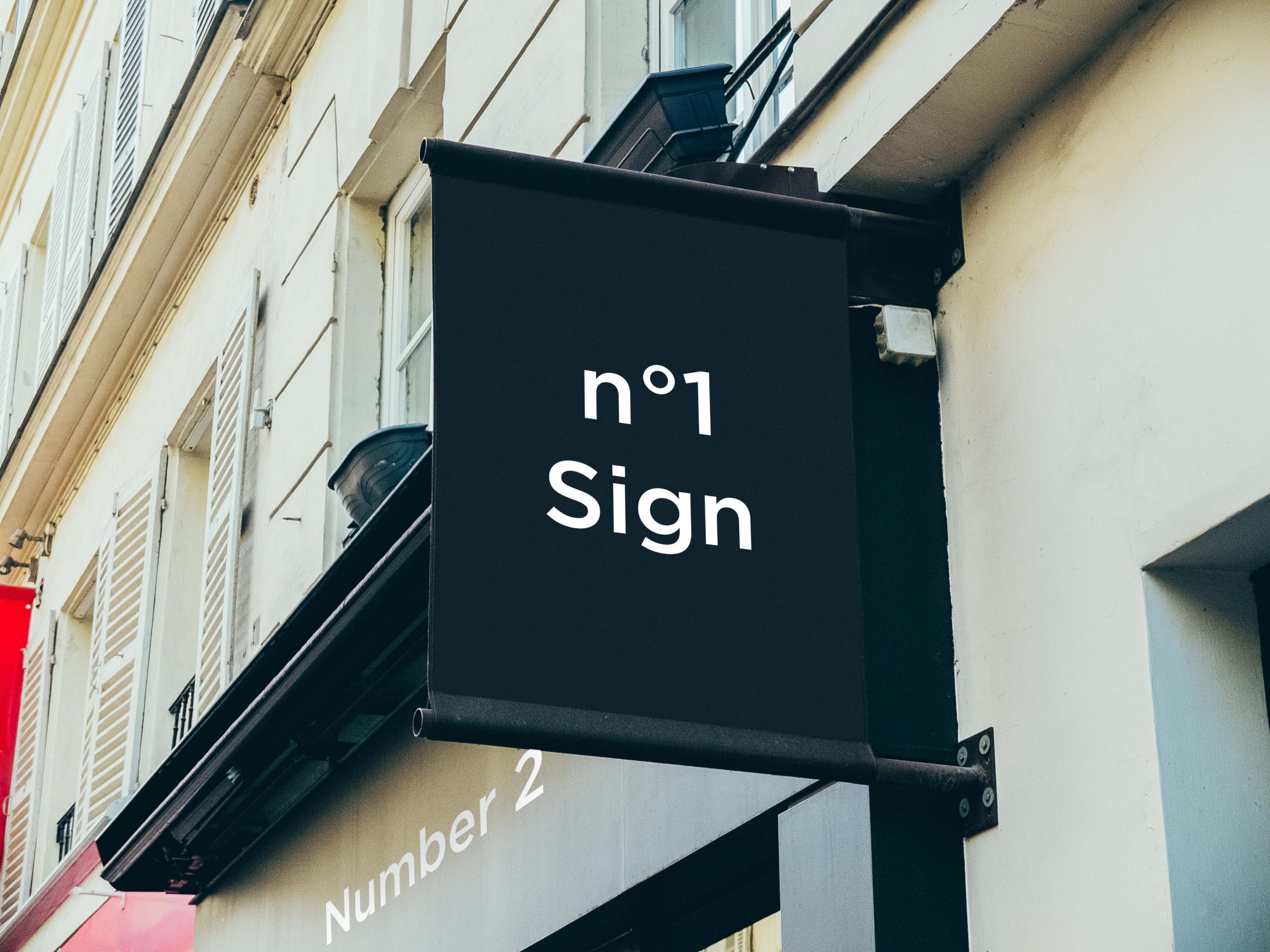 店面门头招牌设计ps样机