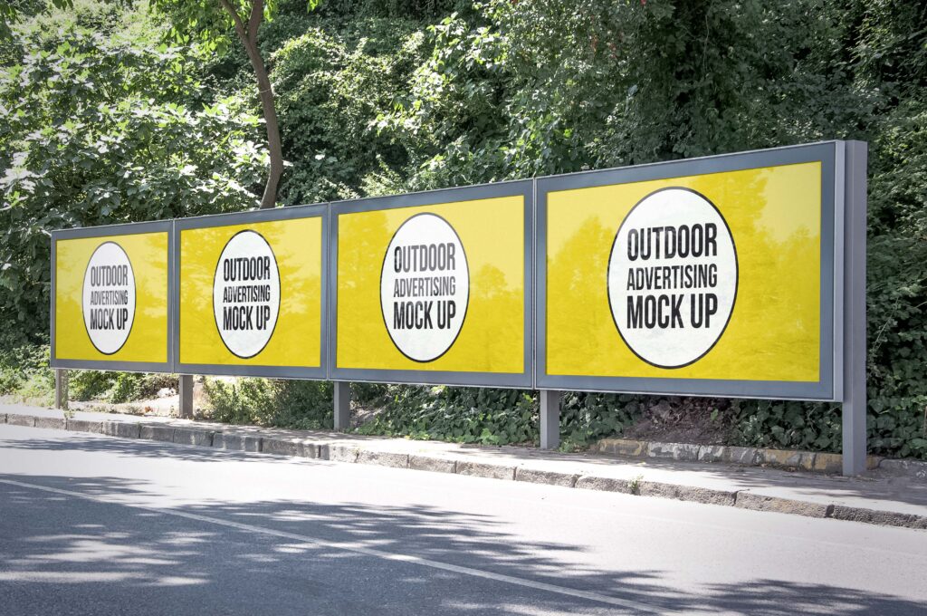 公交站台广告展示样机