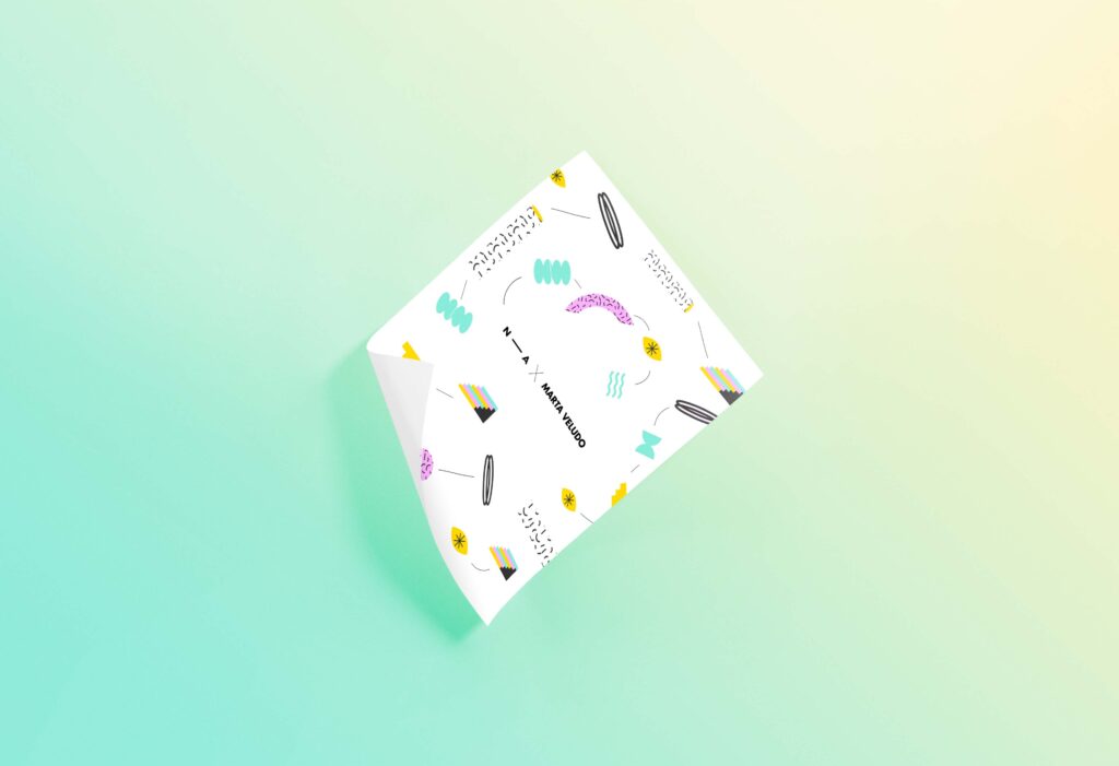 卷角海报展示样机