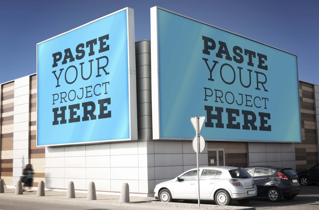 双广告位ps样机