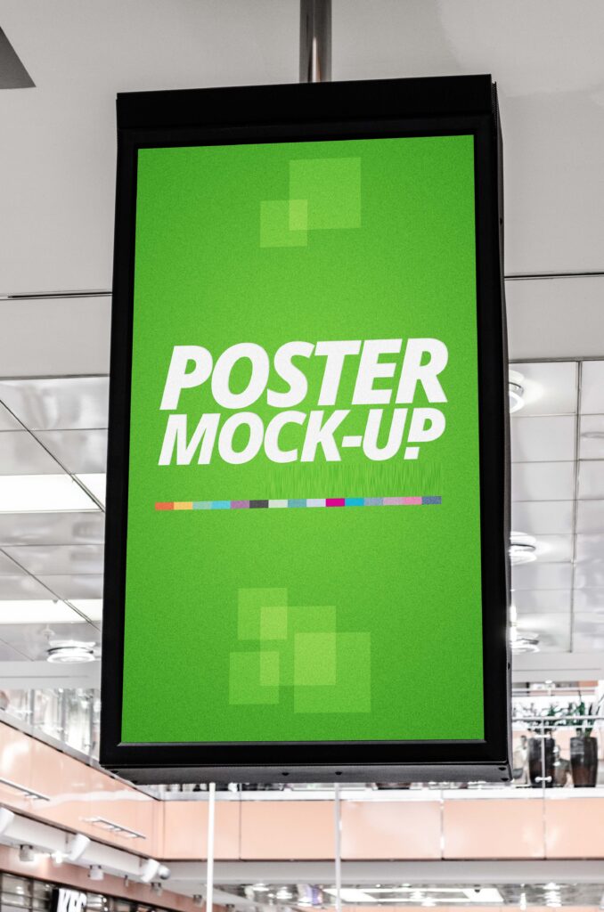 吊顶广告位ps样机