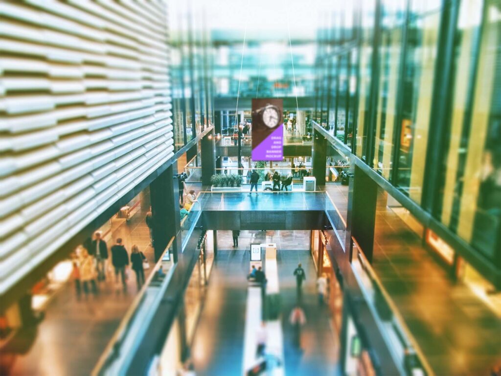 商场广告位ps样机模型