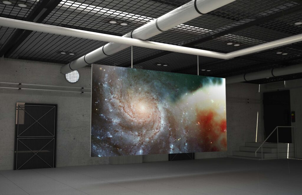 地下室广告位场景ps样机