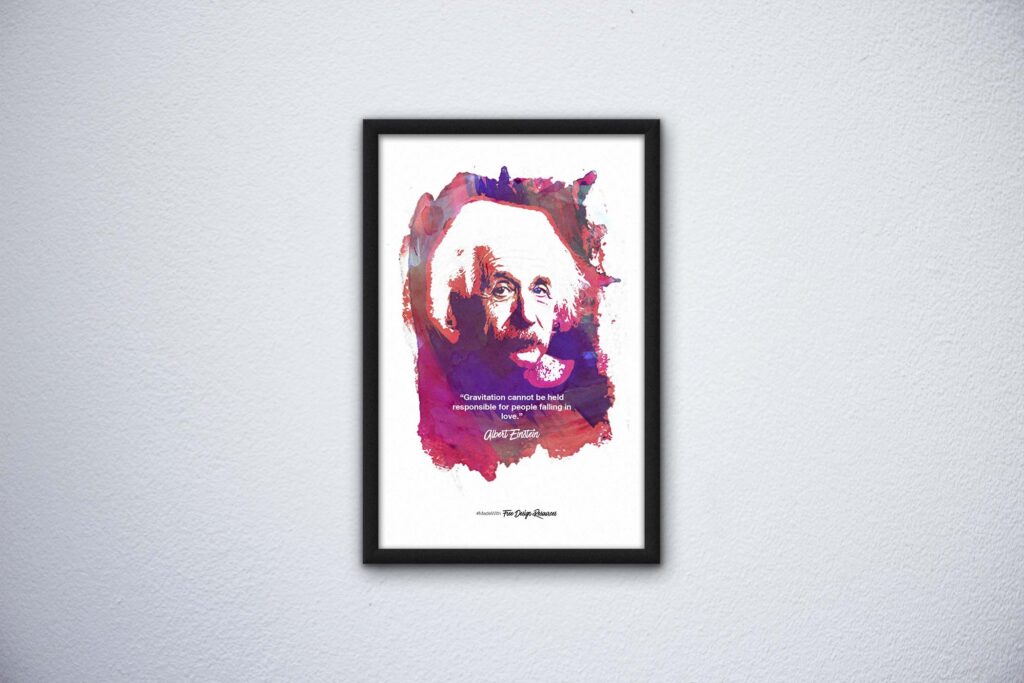 墙壁海报展示ps样机