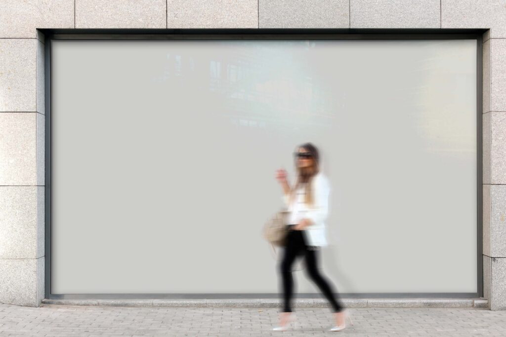 墙面广告psd样机素材