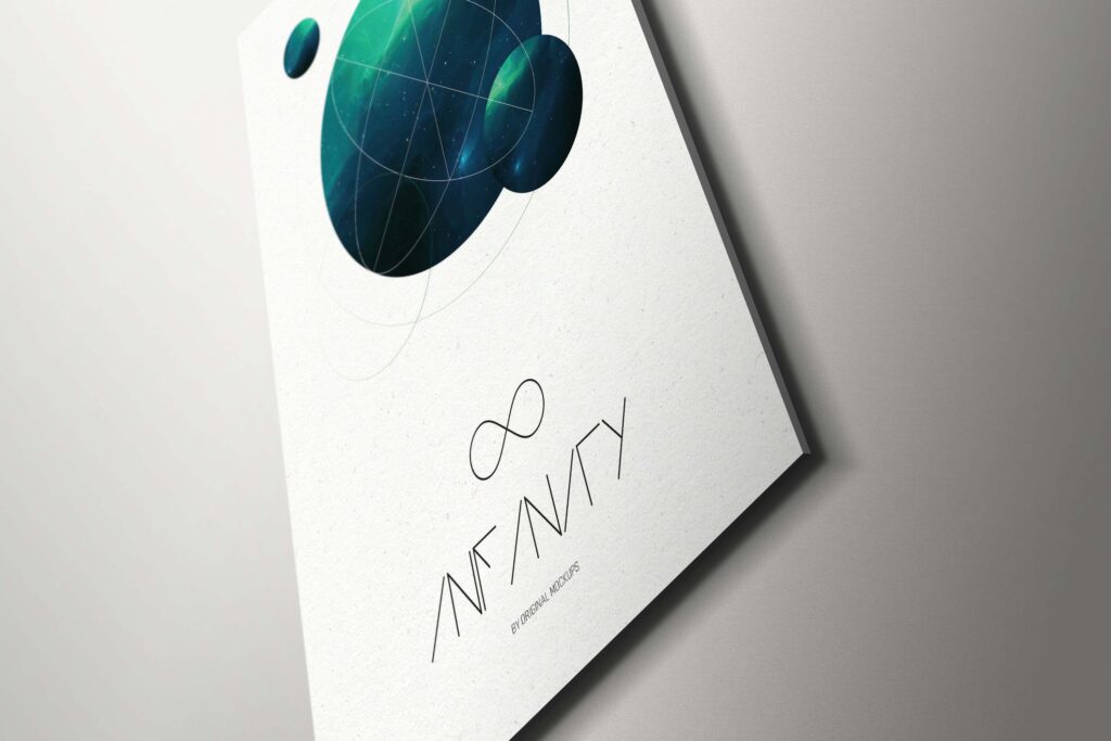 墙面海报展示psd样机