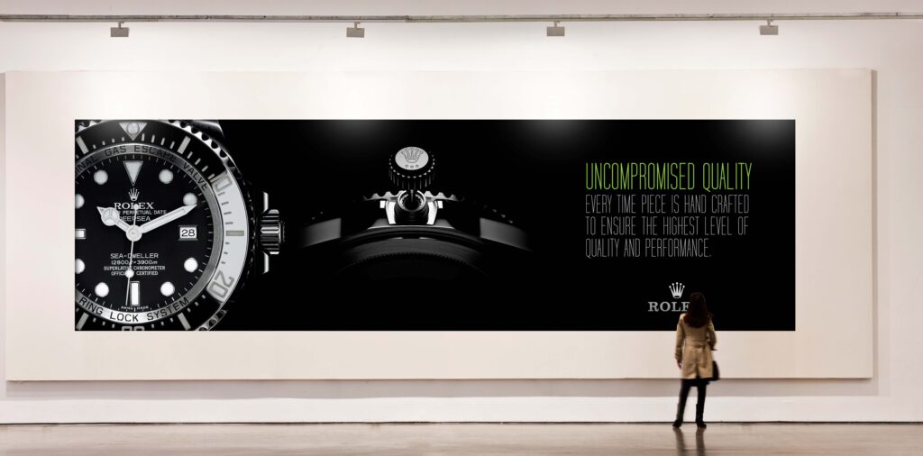 墙面长幅广告位ps样机