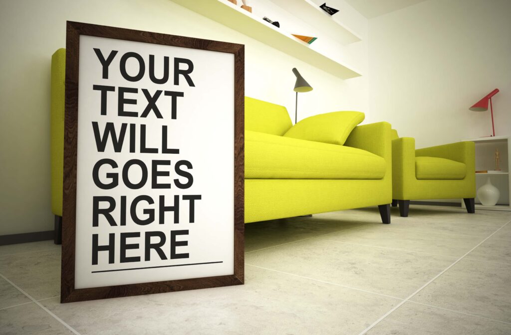 客厅广告ps样机