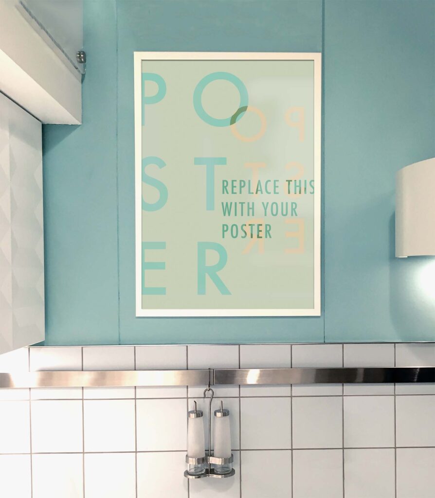 室内墙面海报样机