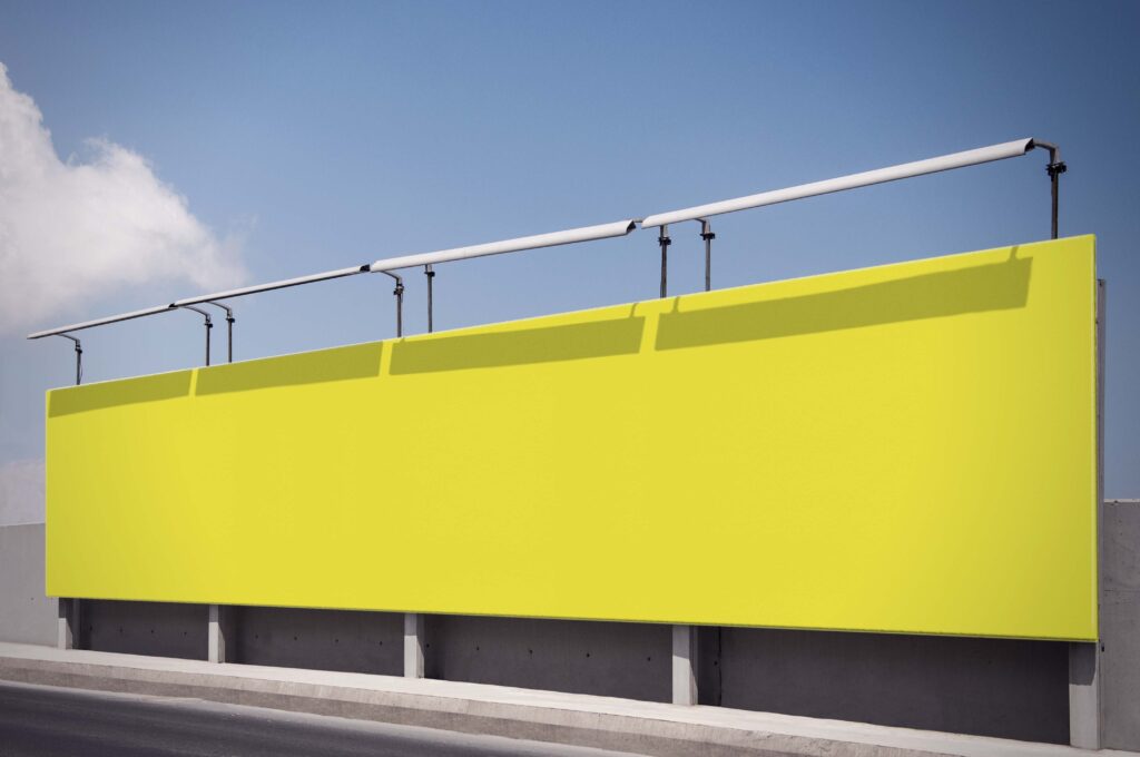 户外大型广告位ps样机