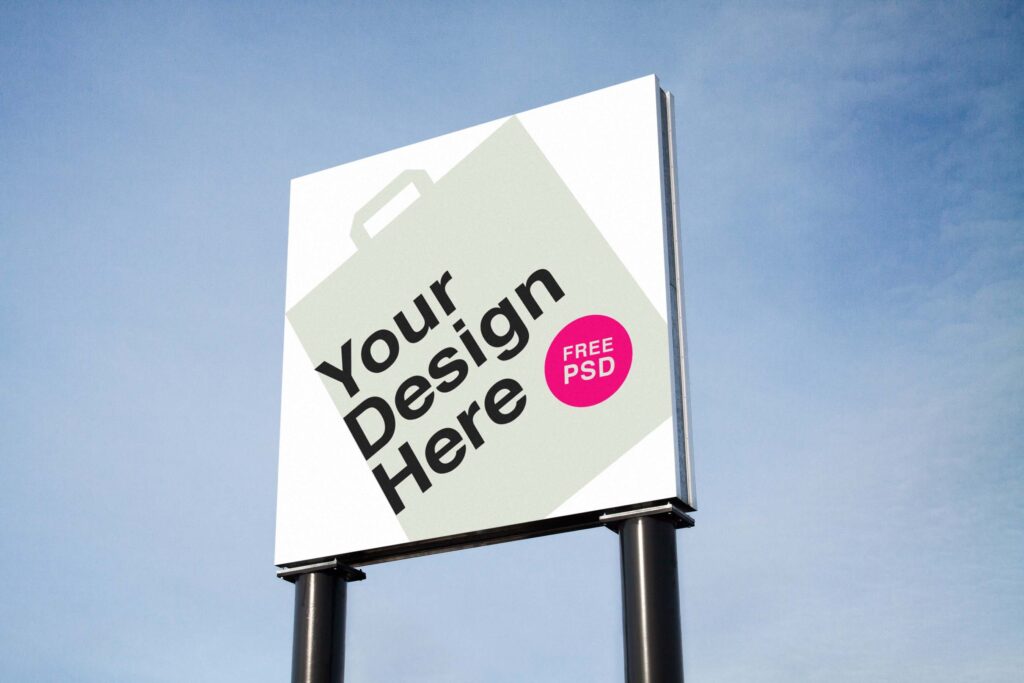 户外广告展示样机素材