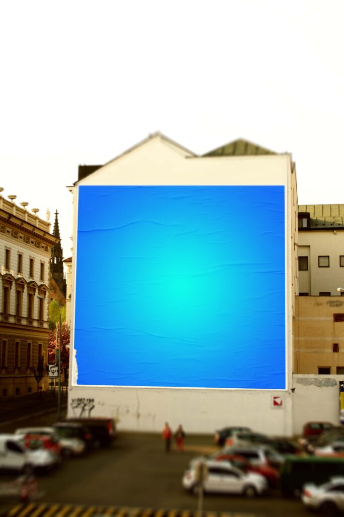 户外海报展示样机