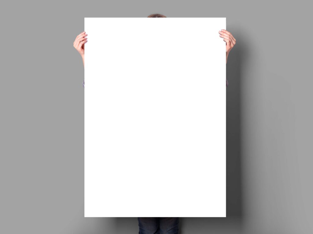 手持海报展示素材