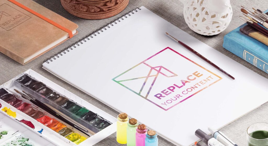 手绘插画ps样机素材