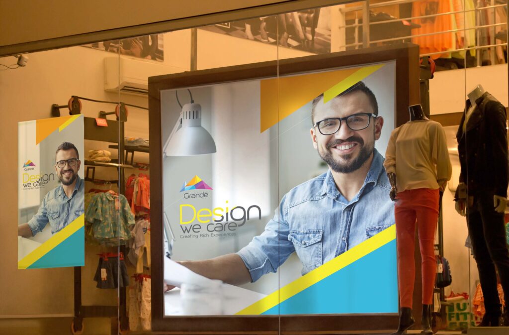 服装店橱窗广告样机