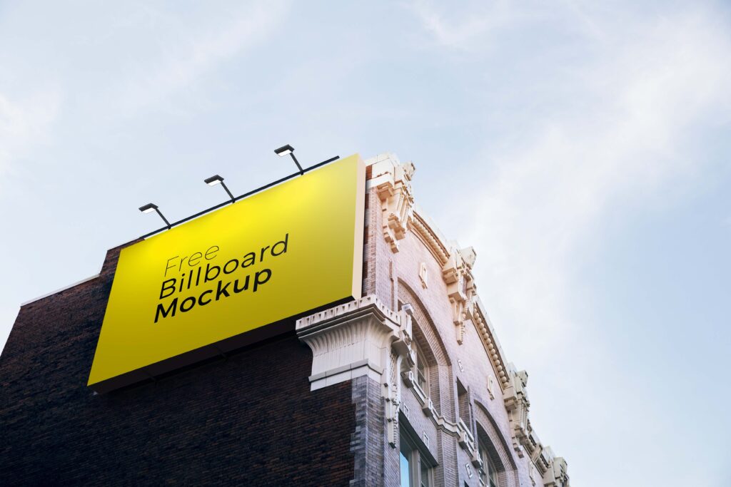 楼顶广告位ps样机