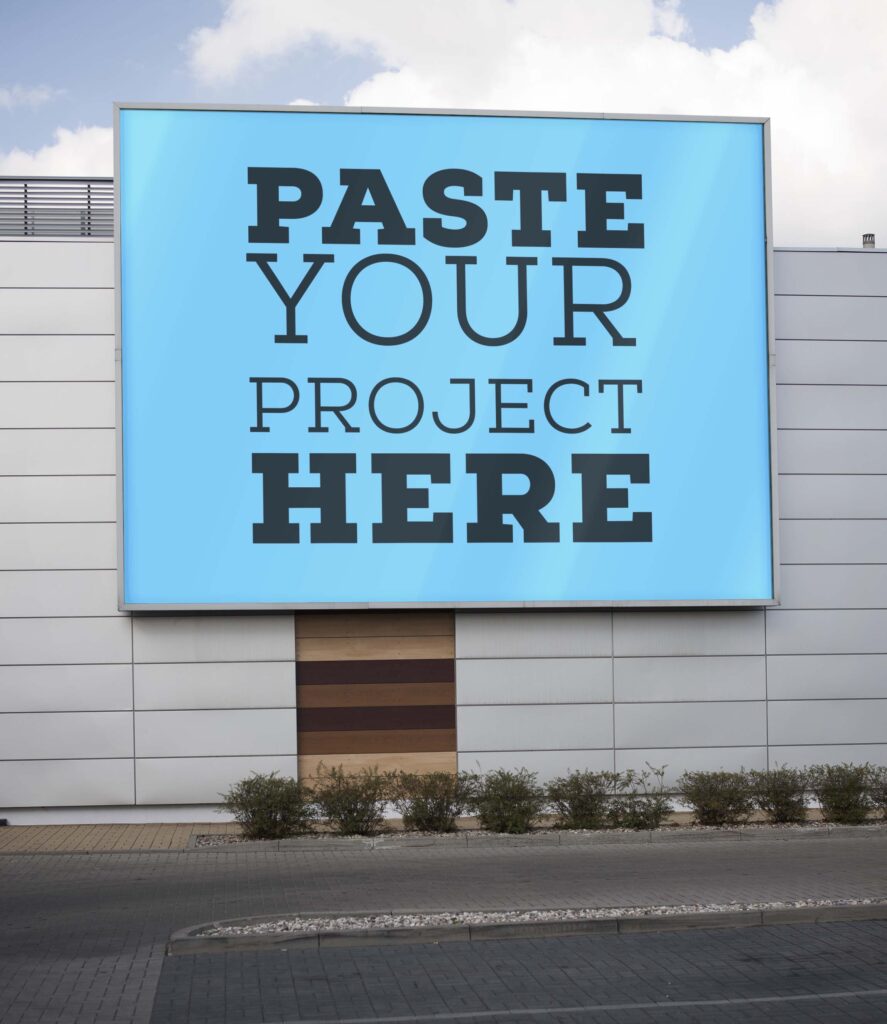 正方形广告位psd样机