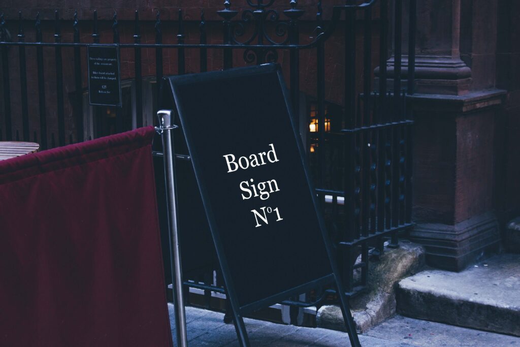 水牌广告ps样机