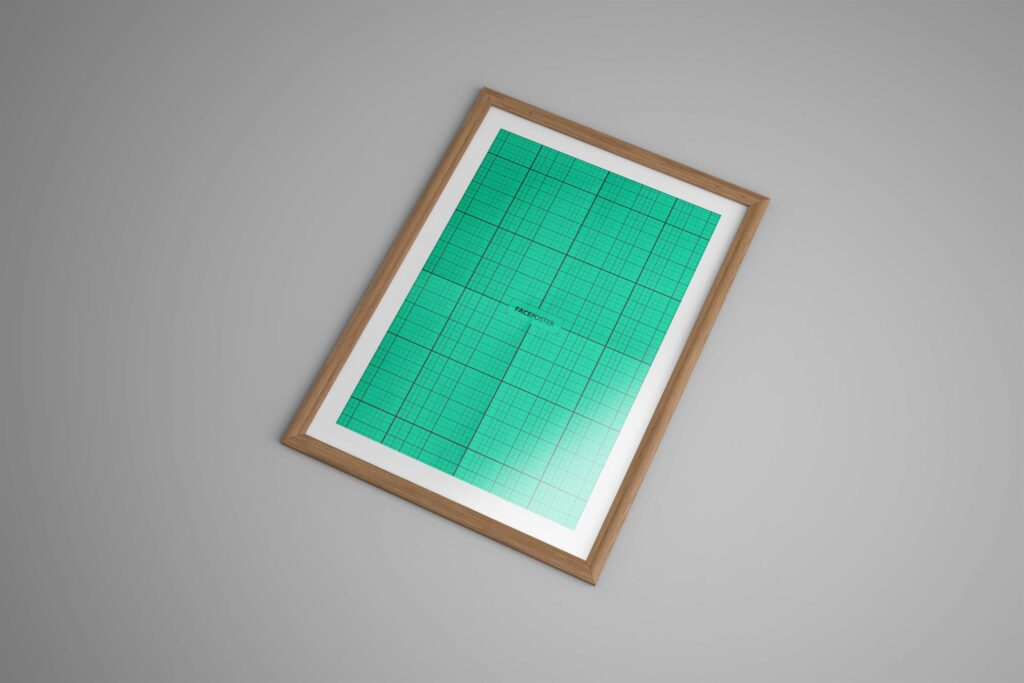 海报展示相框psd样机