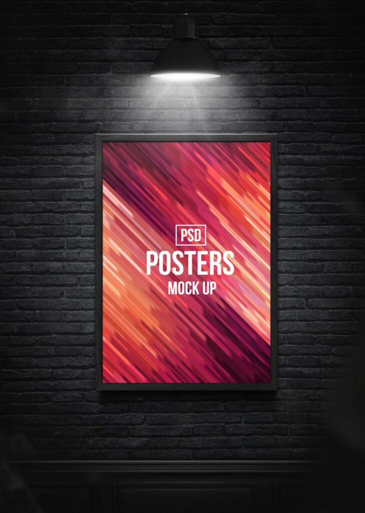 海报设计效果图ps样机