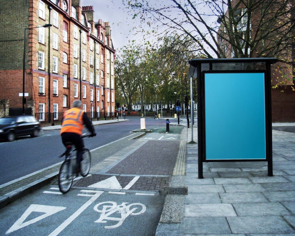 站台广告ps样机