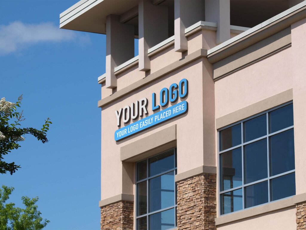 门头设计ps样机