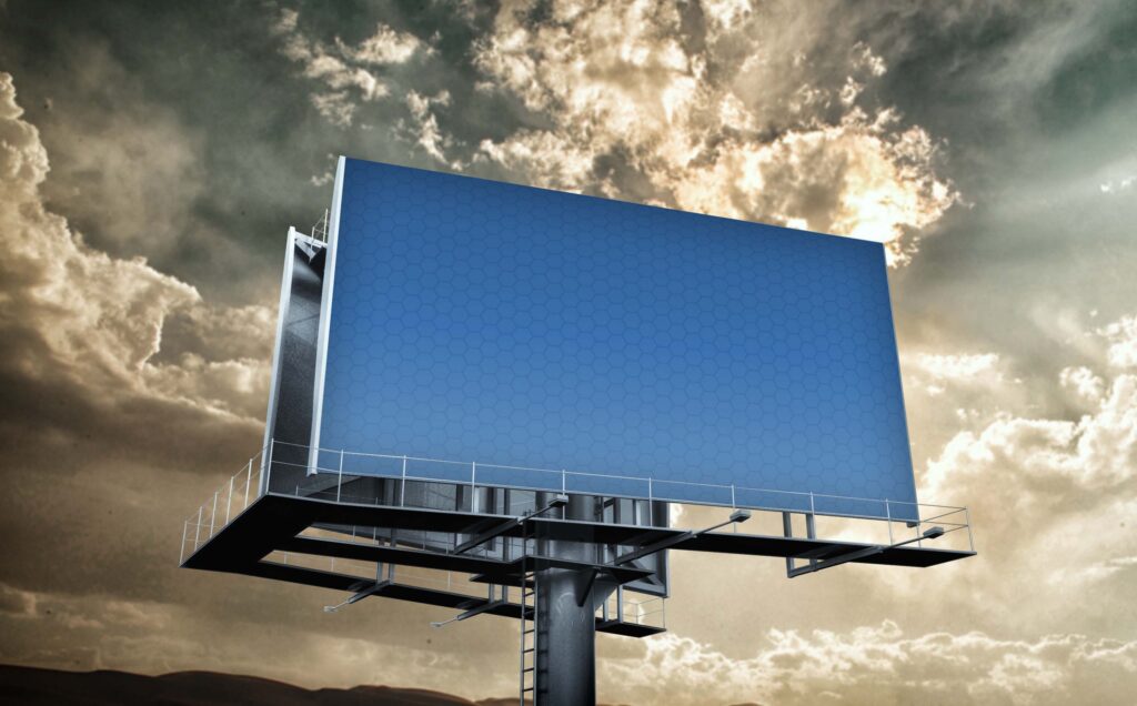 高速公路广告位ps样机