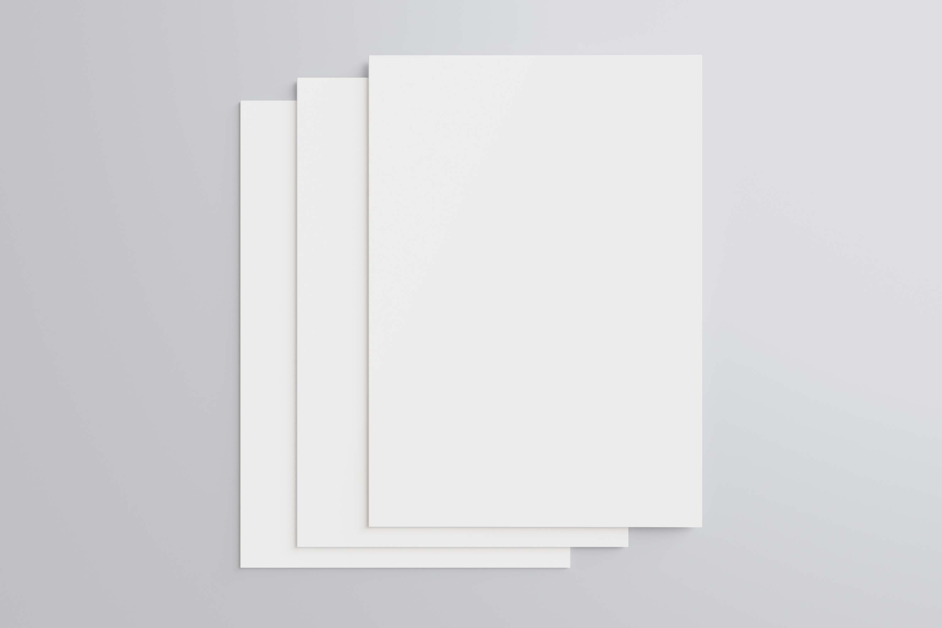 层叠宣传册展示样机模板