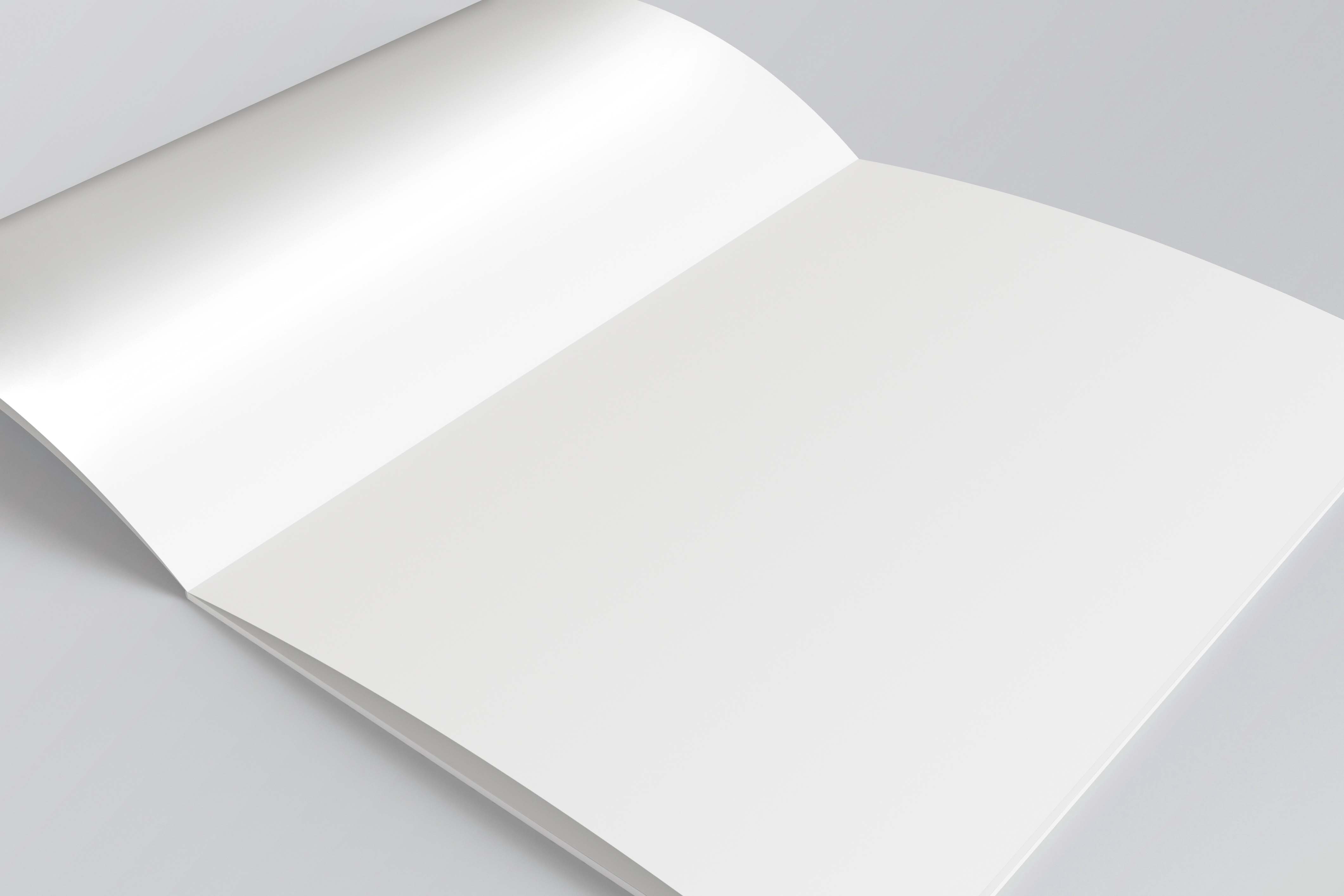 画册内页psd样机