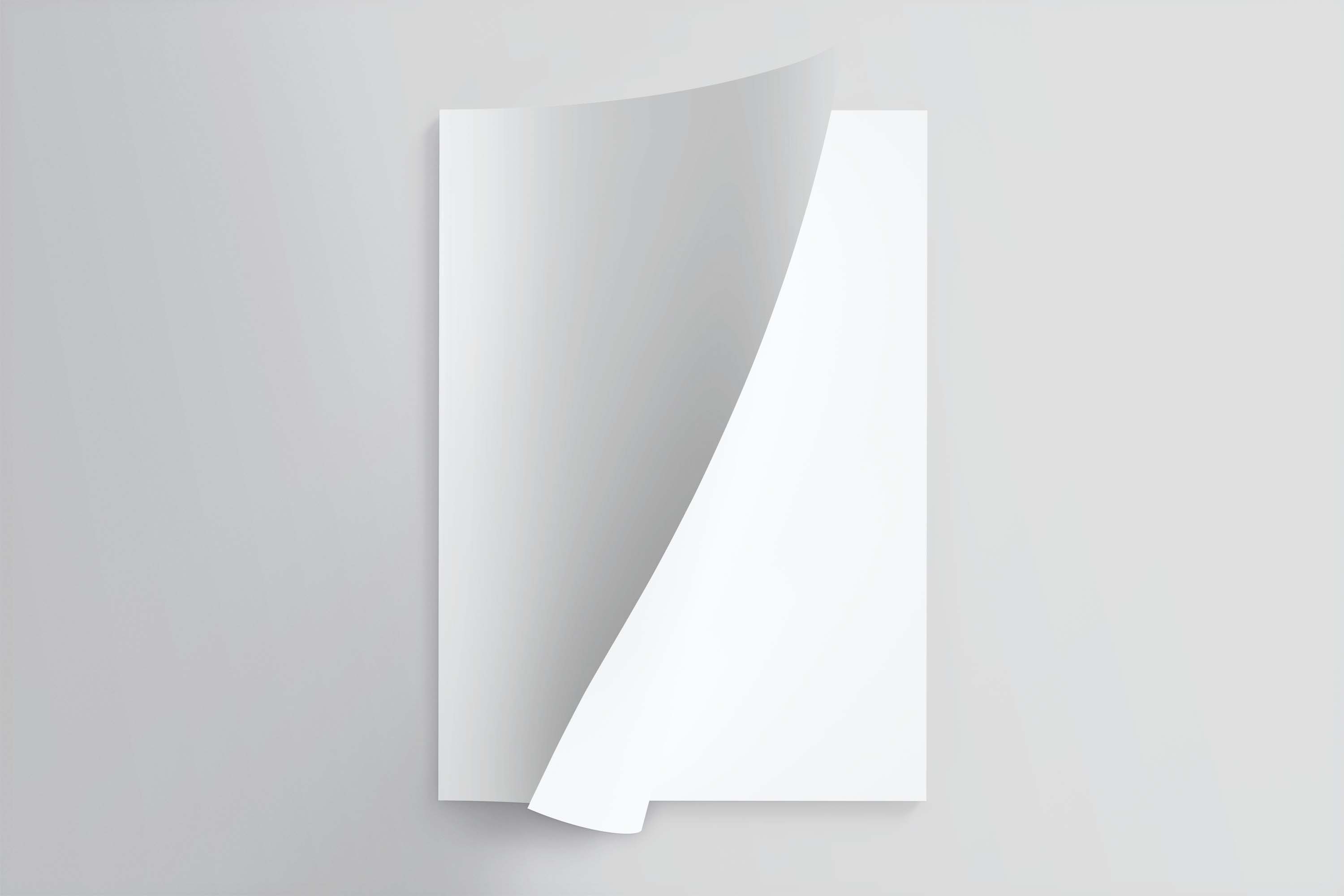 翻开画册封面psd样机