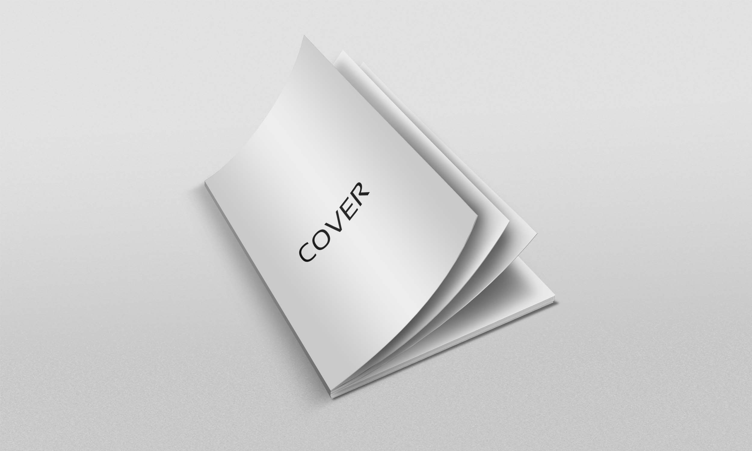 厚版画册效果ps样机