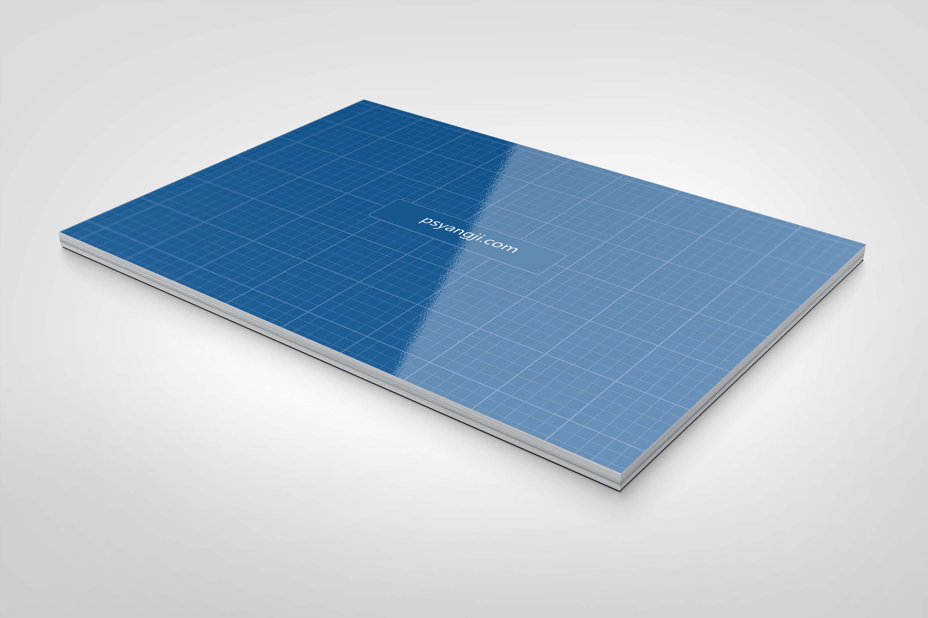 斜放着的画册ps样机