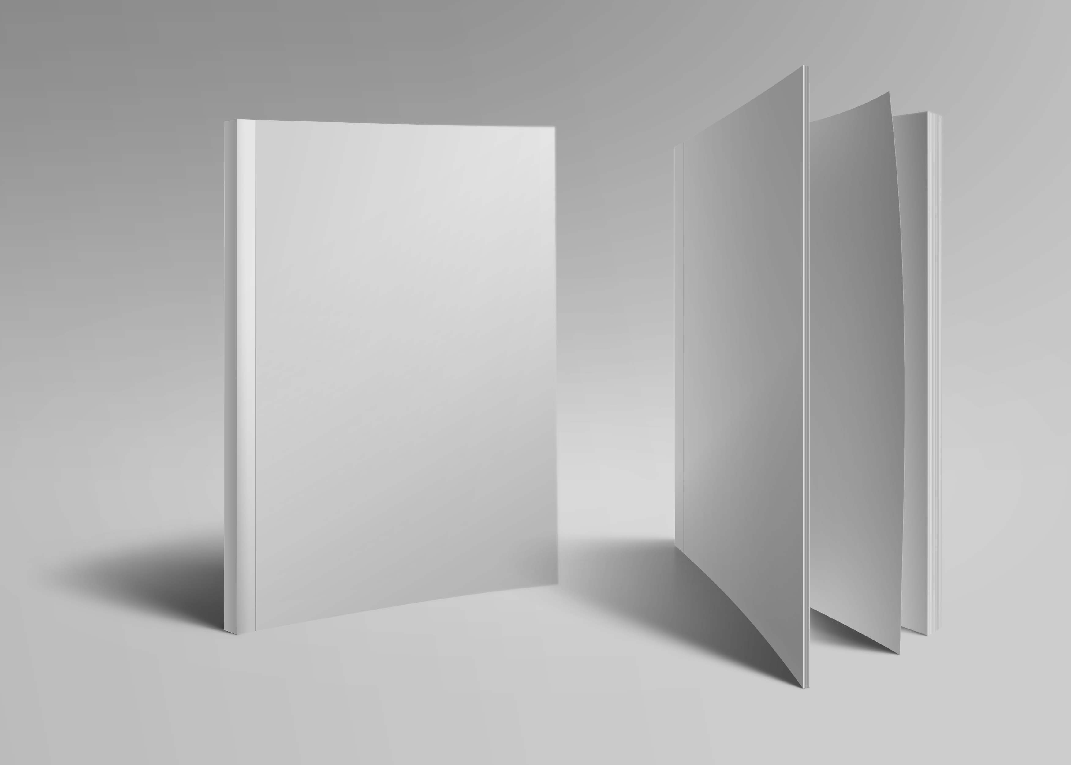 胶装书籍样机psd素材