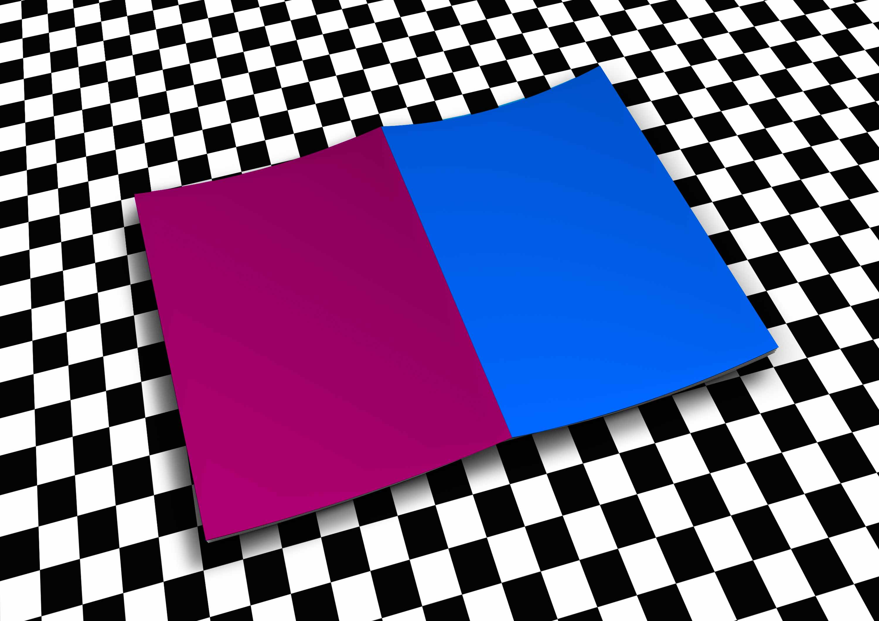 场景画册ps样机模板