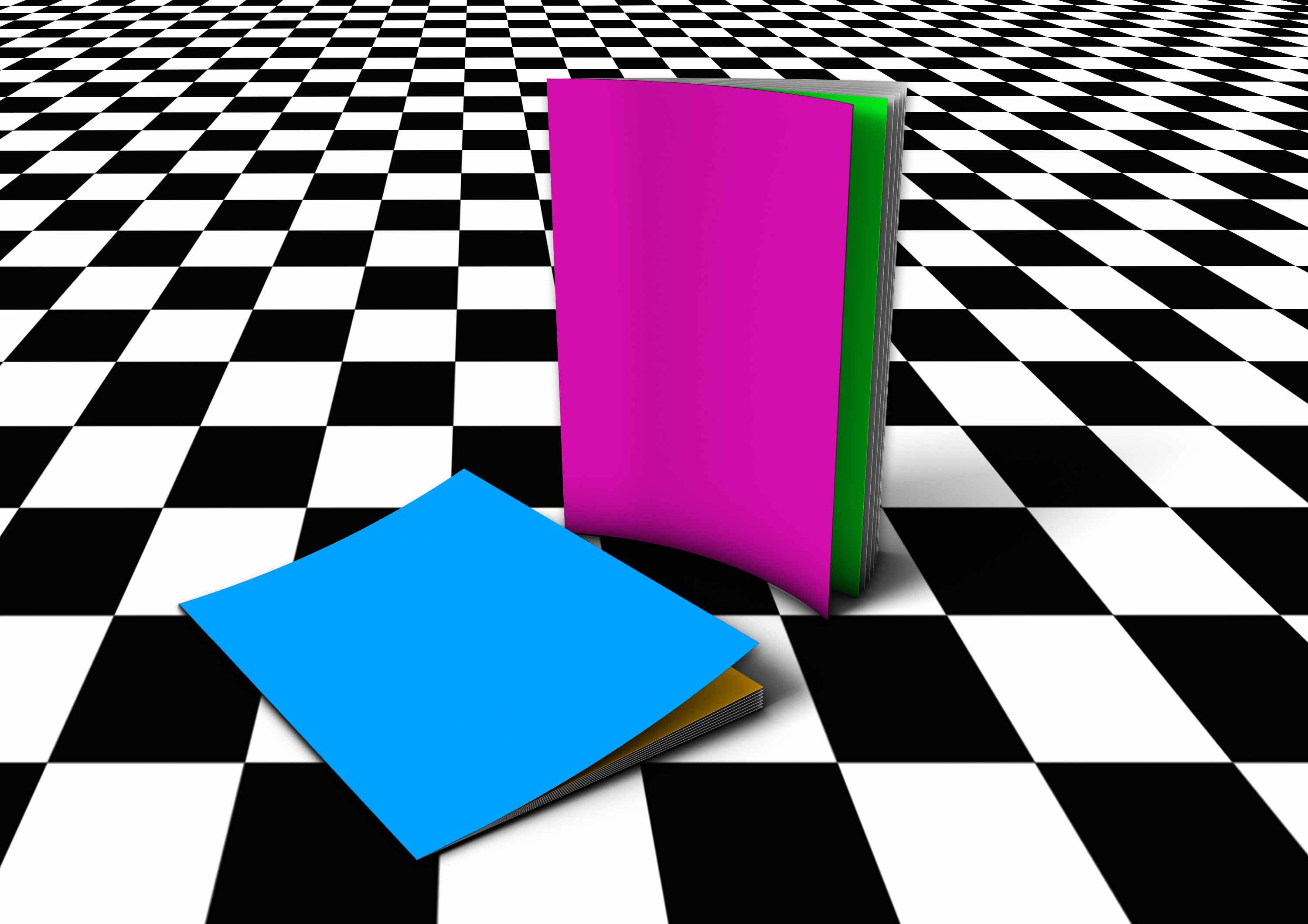 多元化场景画册展示ps样机