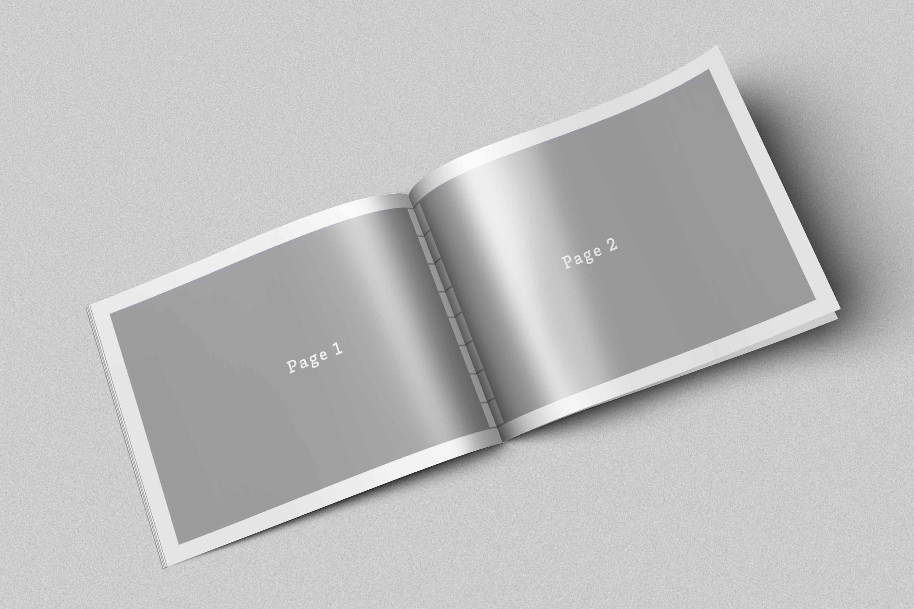 宽版杂志画册ps样机资源