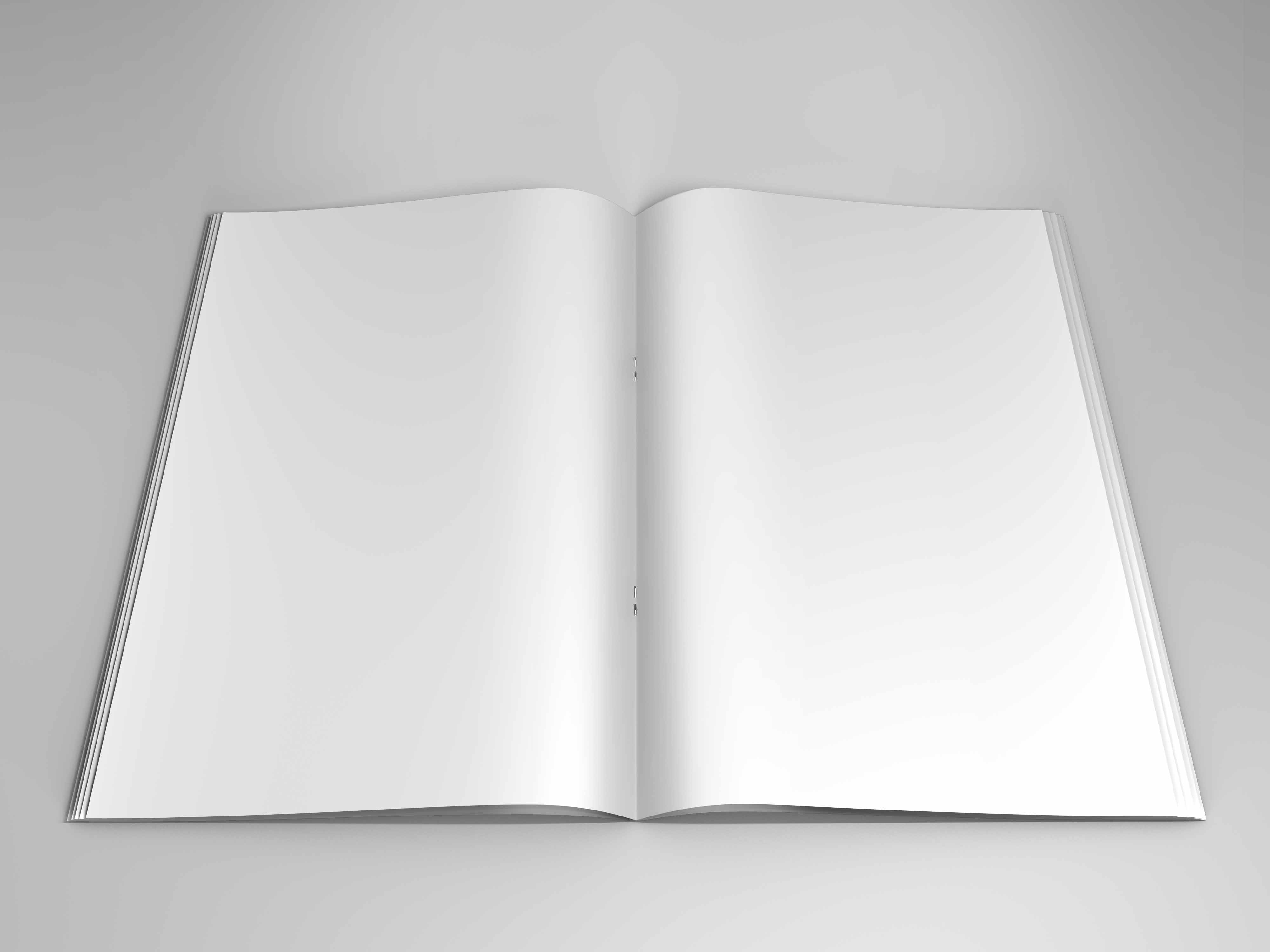 竖版开本画册样机图下载