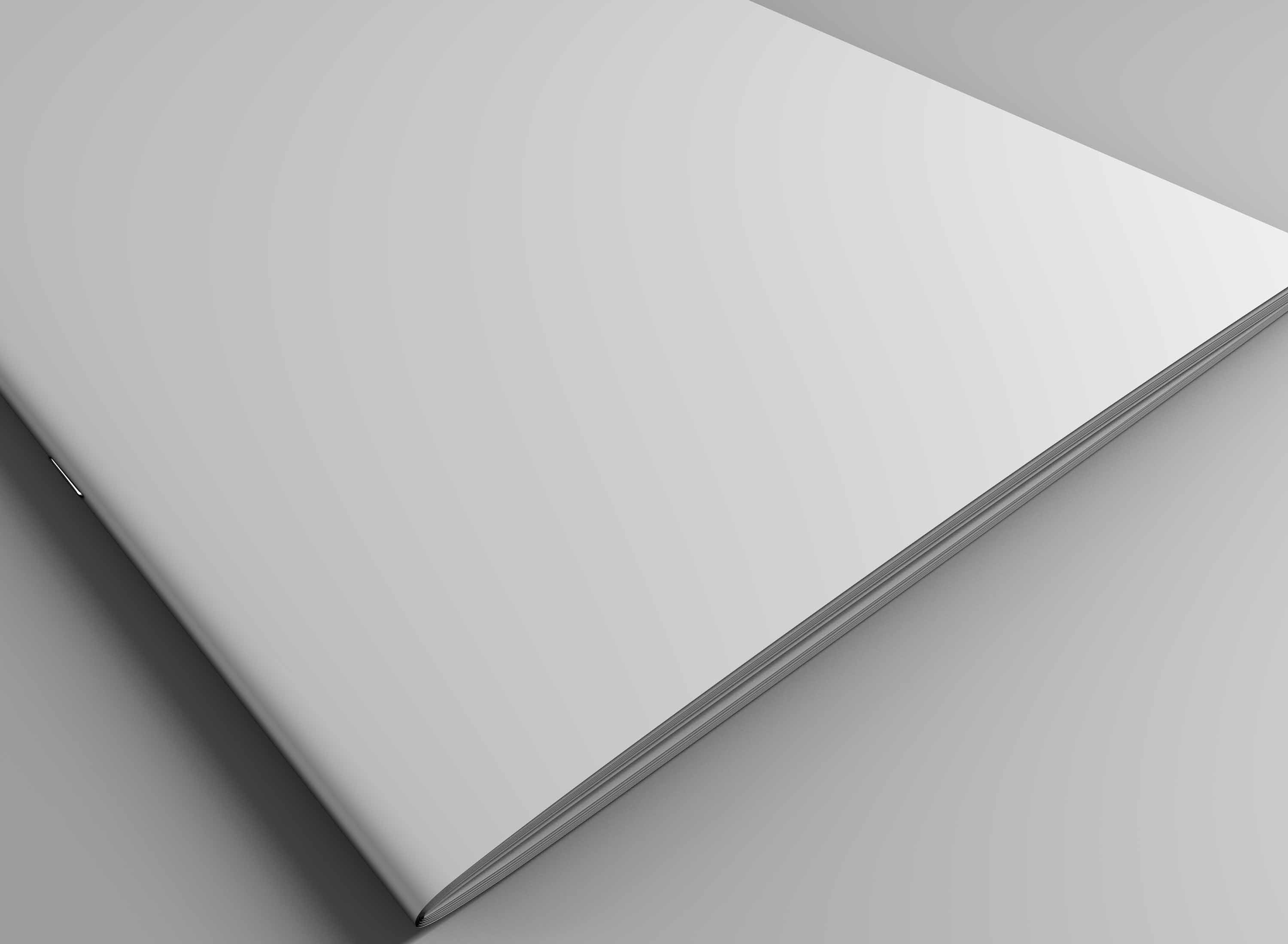 竖版开本画册设计psd样机