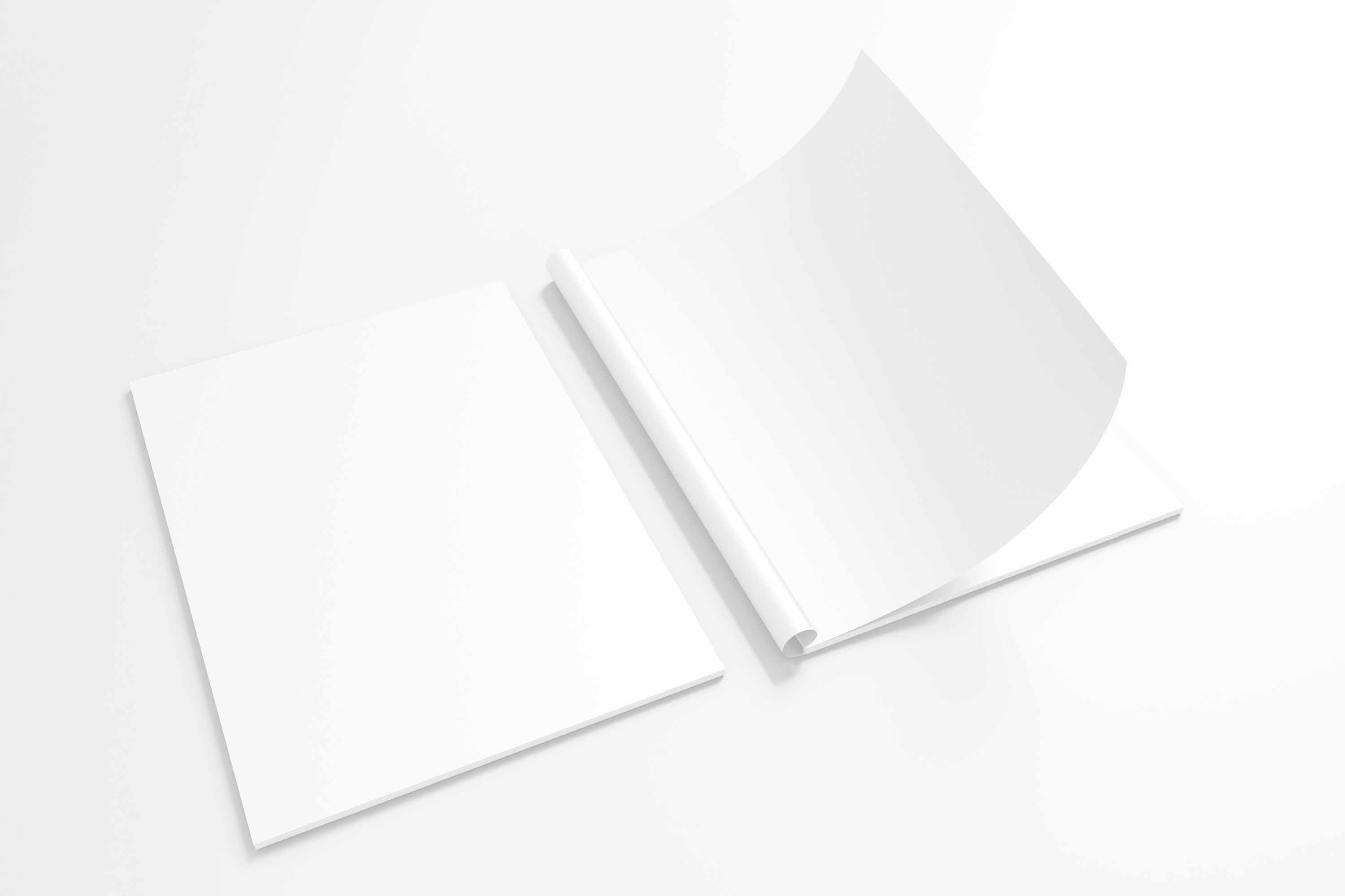 骑马订画册ps样机素材